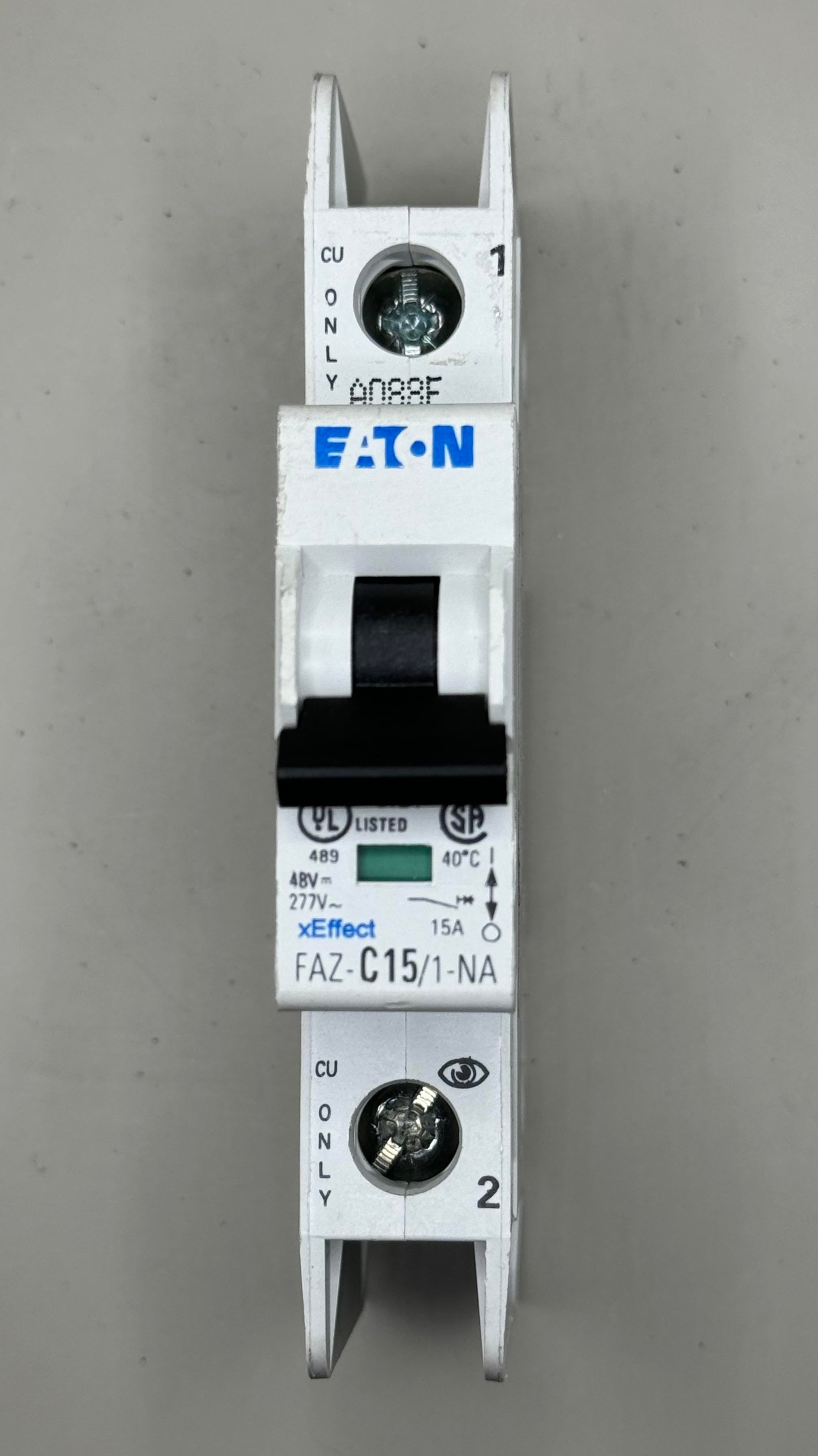 Eaton 15A Miniature Circuit Breaker (FAZ-C15/1-NA-SP)