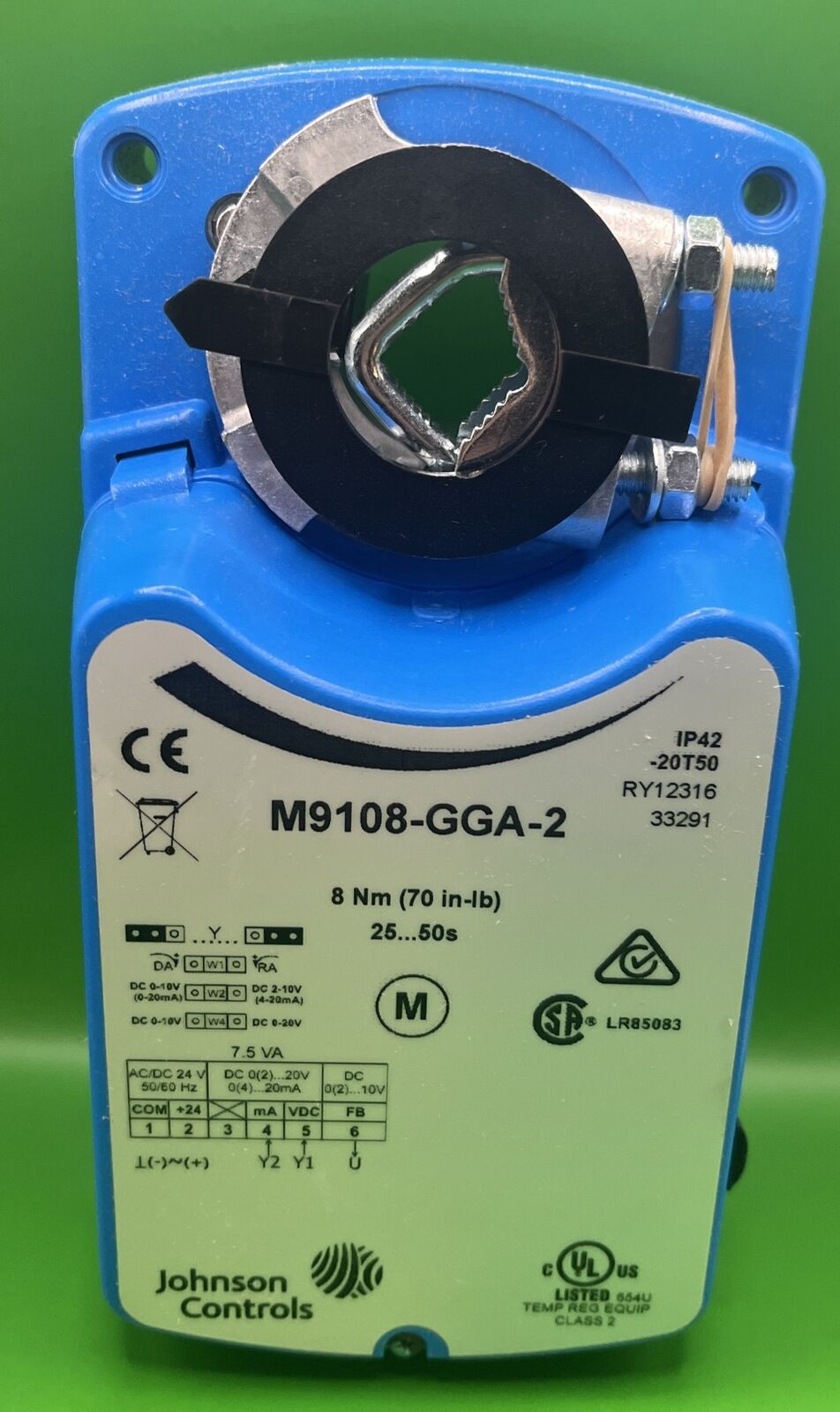 Johnson Controls M9108-Gga-2 Electric Actuator,70 In.-Lb.-4 To 122F