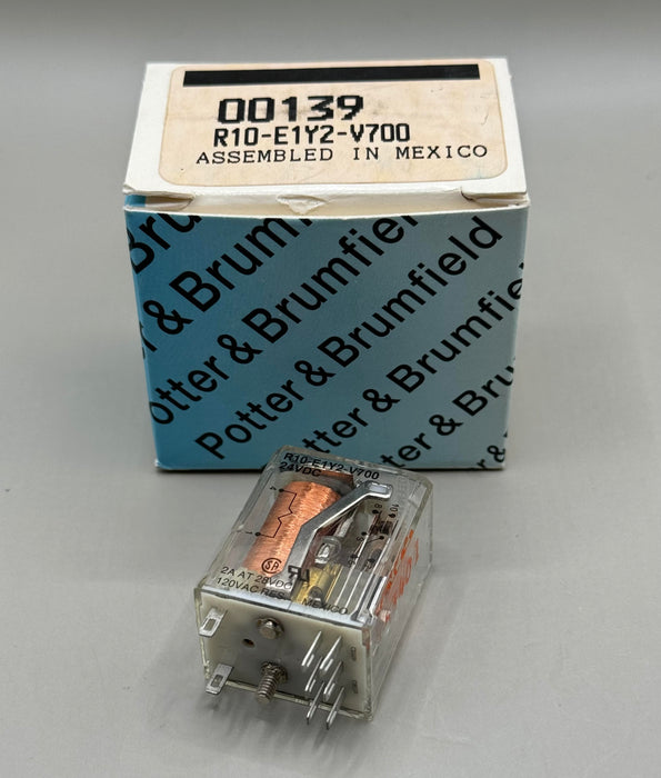 Potter & Brumfield R10-E1Y2-V700 Relay Coil 24 VDC Plug In