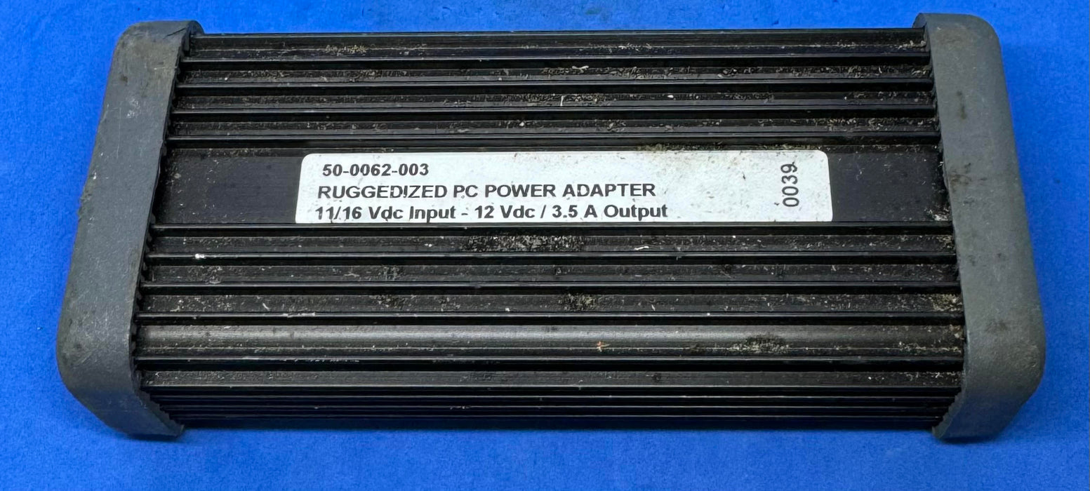 Ruggedized 11-16vdc 3.5a PC Auto Power Adapter 50-0062-003  Used Sold As Is, power cords have been cut