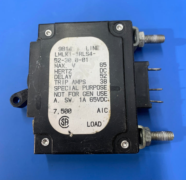 AIRPAX LMLK1-1RLS4-52-30.0-01, 30AMP CIRCUIT BREAKER