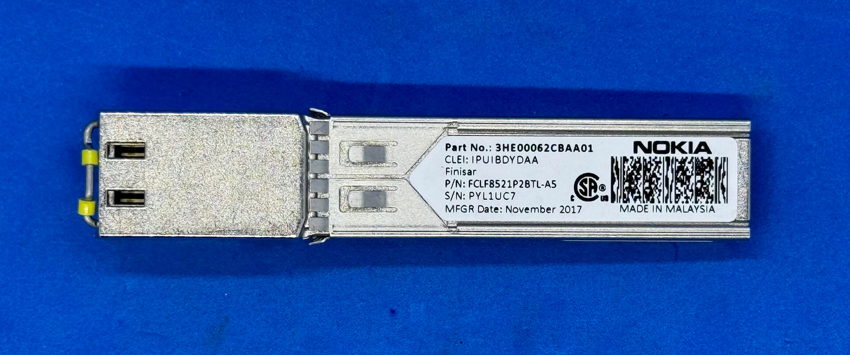 Nokia 3HE00062CBAA01 1GB BASE-T RJ-45 R6/6 DDM SFP Transceiver