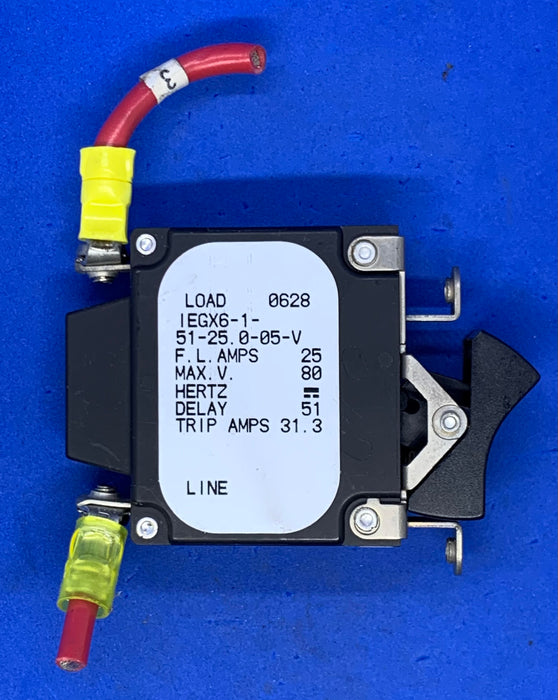 AIRPAX IEGX6-1-51-25-0-05-V 25A CIRCUIT BREAKER