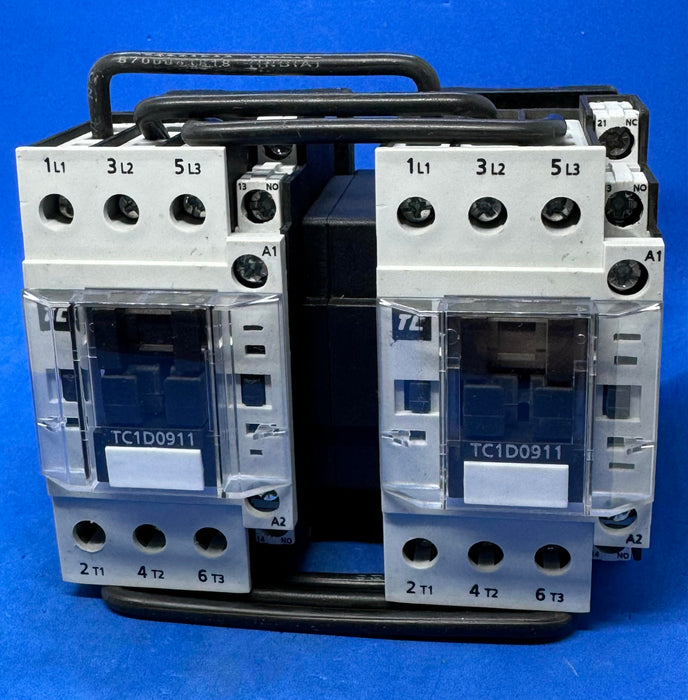 2X SHAMROCK CONTROLS TC1-D0911-G7 3 POLE NON-REVERSING CONTACTORS 120/50-60VAC