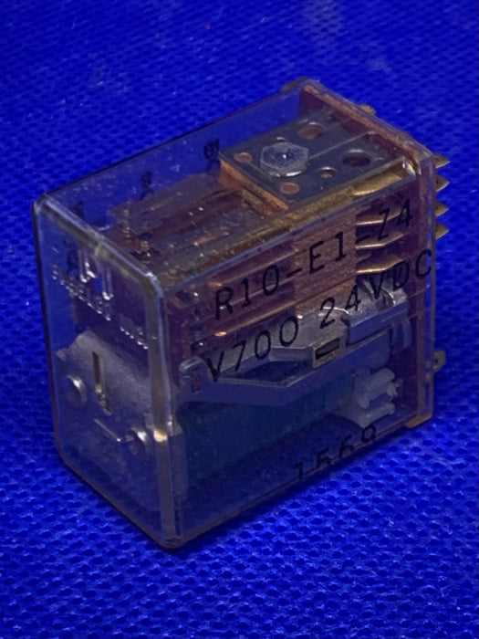 R10-E1Z4-V700 (R10E1Z4V700) POWER RELAY 4PDT 24 VDC 3 A R10 SERIES SOCKET