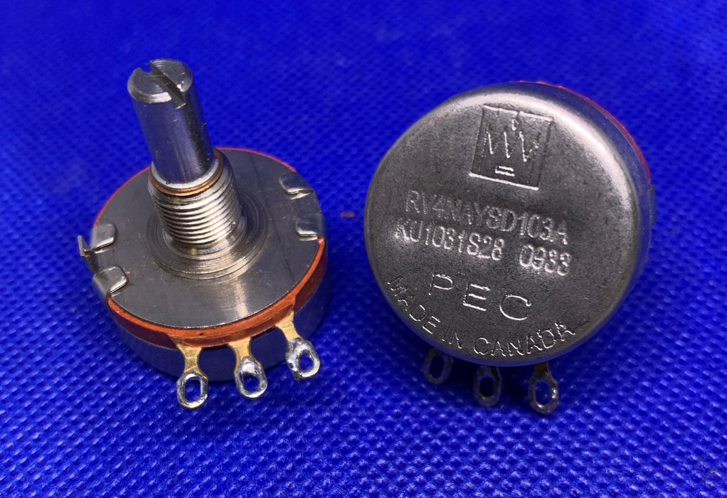 1pc KU1031S28 POTENTIOMETER 500 VAC 10K OHM 2 WATT 10% LINEAR