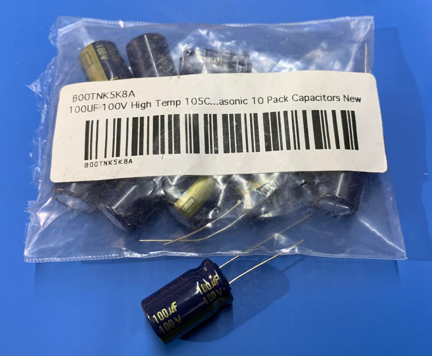 100UF 100V HIGH TEMP 105C 10PACK CAPACITORS