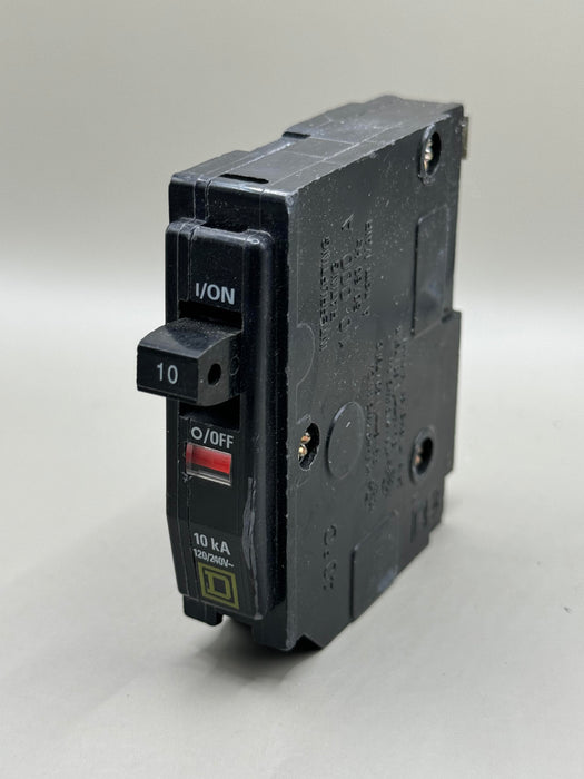 Square D QO110 MINIATURE CIRCUIT BREAKER 120/240 VAC 10 A 1 POLE