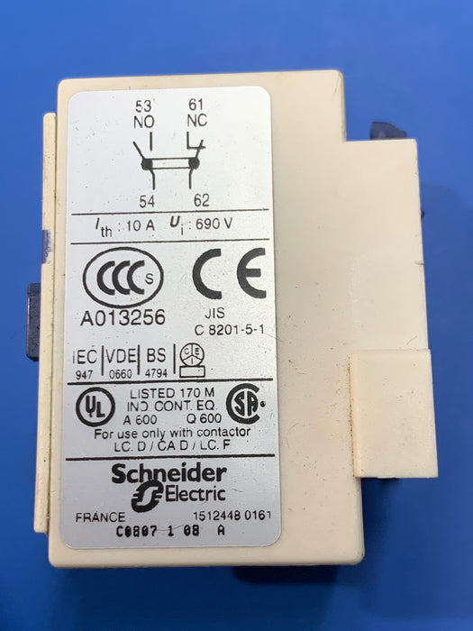 Telemecanique LADN11 RELAY, INDUSTRIAL, AUXILLIARY CONTACT BLOCK