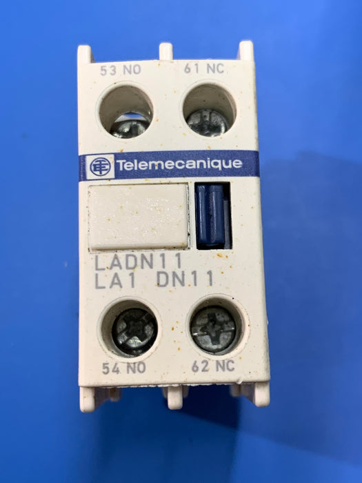 Telemecanique LADN11 RELAY, INDUSTRIAL, AUXILLIARY CONTACT BLOCK