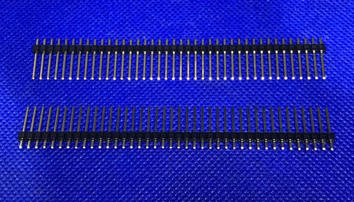 10pc Gold Plated 2.54mm Male 40 Pin Single Row Straight Round Pin Header Strip - EcoTech Solutions Inc.