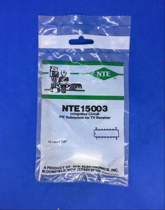 NTE15003 PIF Subsystem for TV Receiver 16-Lead Dip Integrated Circuit