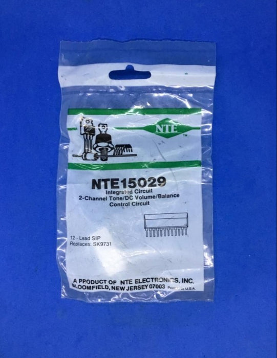 NTE15029 2 Channel Tone/DC Volume/Balance Control Integrated Circuit-Replaces SK9731