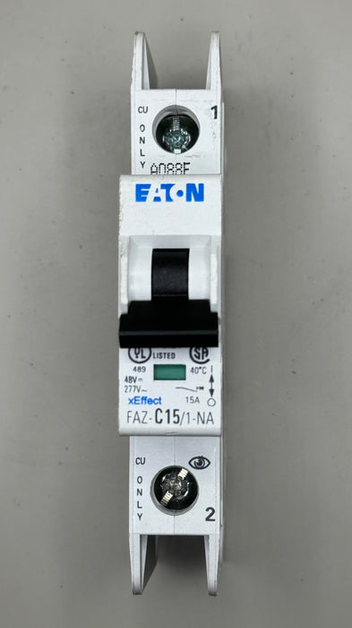 Eaton 15A Miniature Circuit Breaker (FAZ-C15/1-NA-SP)