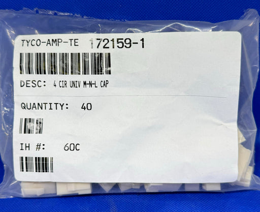(40 Pieces) TYCO-AMP-TE 172159-1, 4 FIR UNIV M-N-L CAP - EcoTech Solutions Inc.