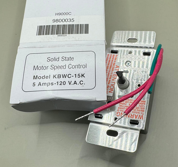 Solid State Motor Speed Control Model KBWC-15K 5 Amps 120 Vac