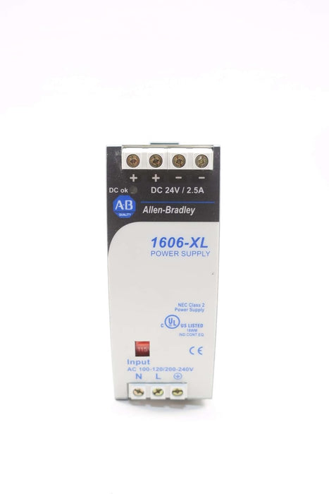 ALLEN BRADLEY 1606-XL60D POWER SUPPLY SER A 120/240V-AC 24V-DC 60W 2.5A D575704