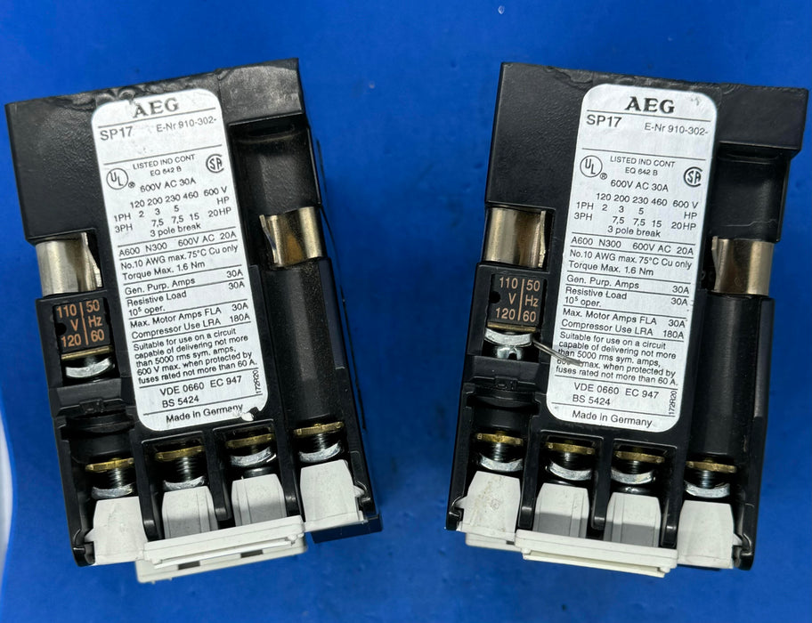 AEG SP17 10E 220/230VAC 50-60Hz Contactor