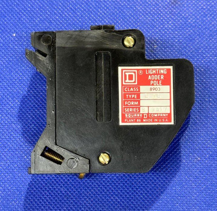 SQUARE D 8903L1L CONTACTOR 30A 1 POLE 600V LEFT SIDE MOUNT