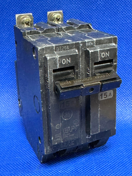 General Electric THQB2115 Bolt On Circuit Breaker 2 Pole 15 Amp 120/240 V