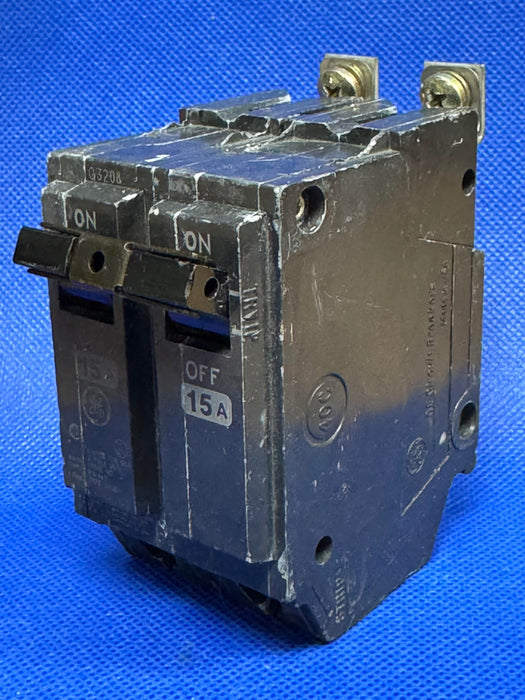 General Electric THQB2115 Bolt On Circuit Breaker 2 Pole 15 Amp 120/240 V