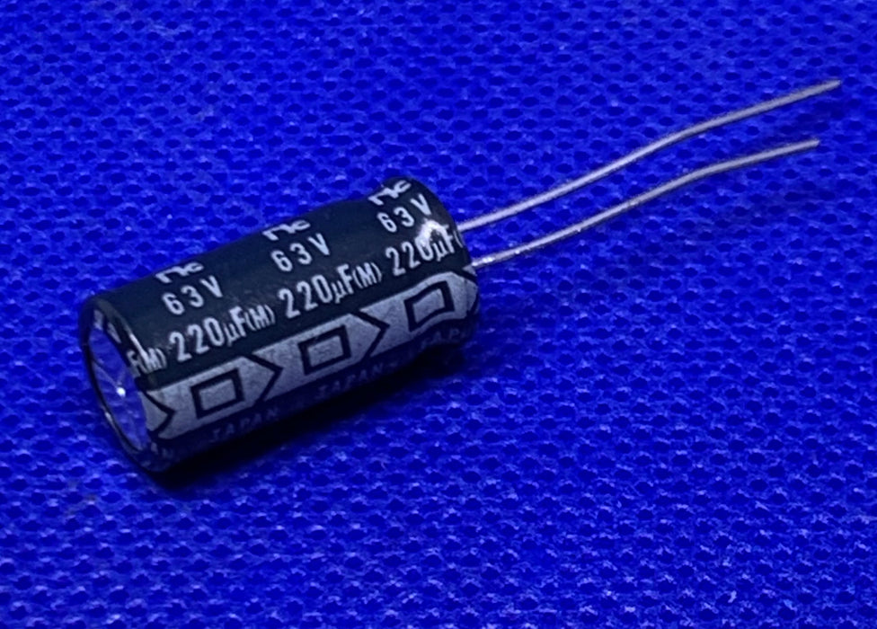 10pc 220 µF 63 V Aluminum Electrolytic Capacitors Radial, Can 2000 Hrs @ 85°C