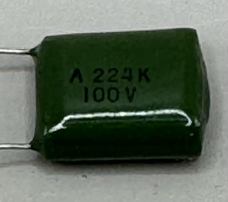 50pc XICON PF2A224K 0.22 MFD 100WV Polyester Film Capacitors