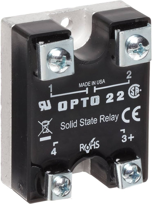 Used OPTO 22 USA made Solid State Relay, 240D10, 240 VAC, 3-32 VDC,10 amp