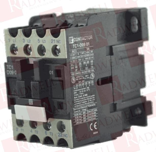 SHAMROCK CONTROLS TC1D2510M6 3 POLE 12AMP ROBUSTA CONTACTOR