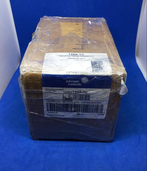 Johnson Controls 6 amps 120vac T25A-1C Two Stage Thermostat