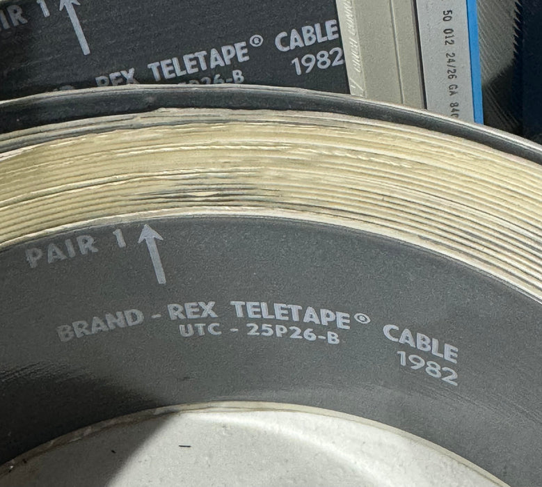 BRAND-REX TELETAPE CABLE WIRE UTC-25P26-B (Gray or Black Color may vary)