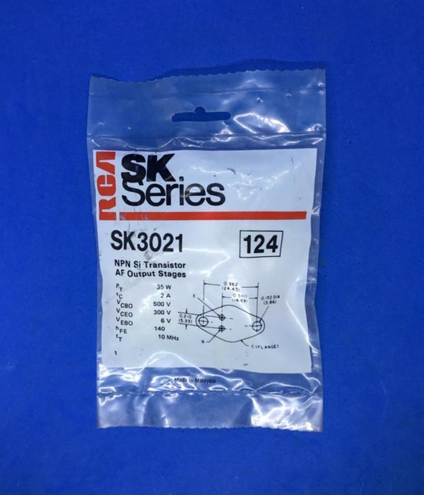 RCA SK Series SK3021 NPN Silicon Transistor For AF Line (NTE 124)