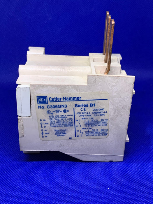 CUTLER HAMMER C306GN3 SER.A1 RELAY 600V UNMP