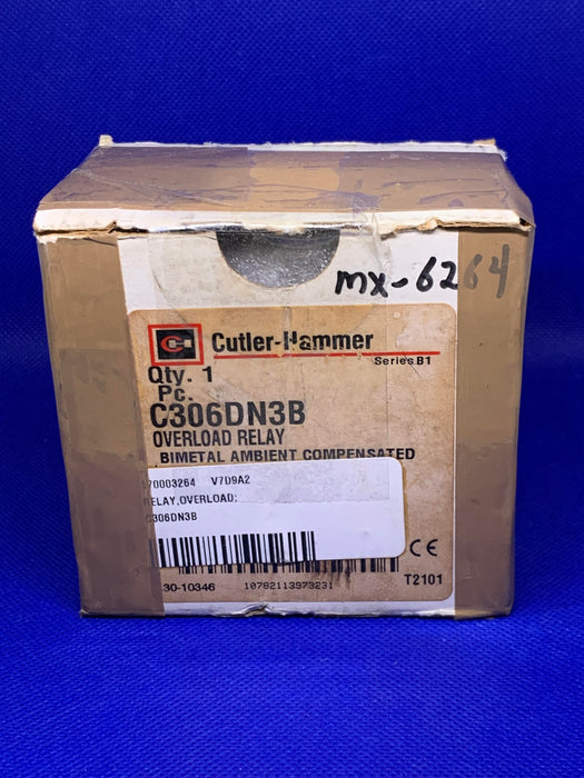 Eaton Cutler-Hammer CHC306DN3B C-H C306DN3B Overload Relay