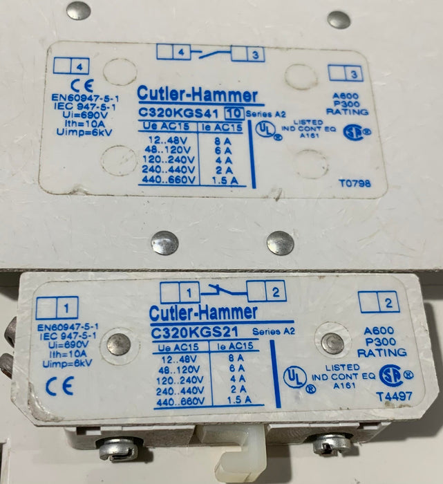 Cutler-Hammer C25KNE3200 Contactor 200AMP 3POLE (Used)