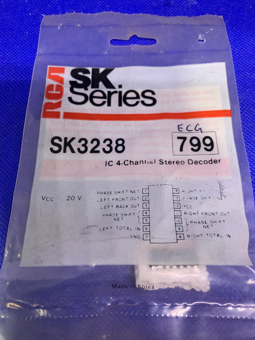 RCA SK3238 (replaces ECG799) IC 4-Channel Stereo Decoder