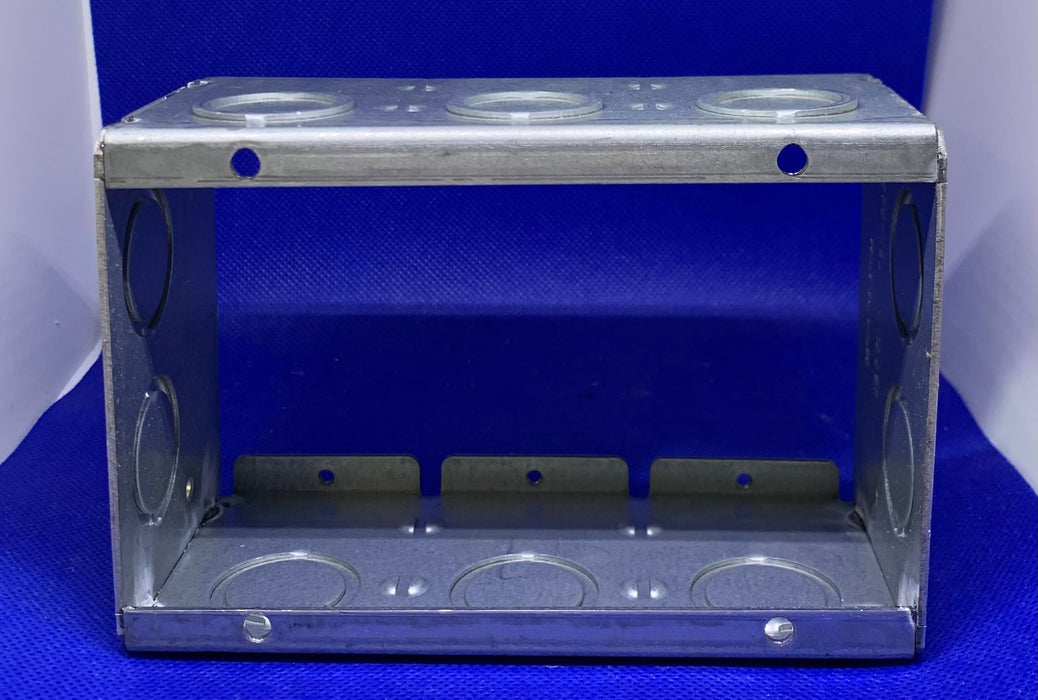 Ring Extation Box 2-1/2 Inch Deep Three Gang Extension Ring Masonry Box