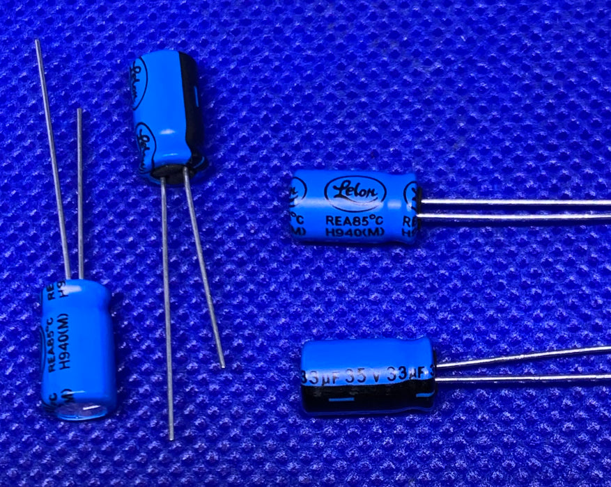 20pc Lelon Aluminium Electrolytic Capacitors Radial 35V 33uF 20%