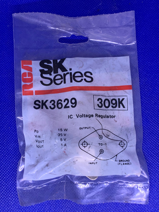 RCA SK3629 IC VOLTAGE REGULATOR 15W 35V 5V 1AMP