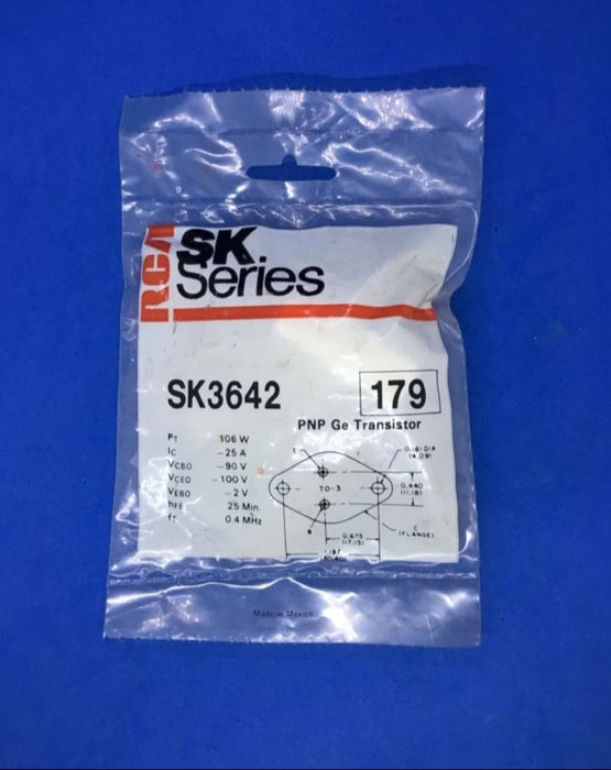 RCA SK3642 PNP Ge Transistor (NTE179)