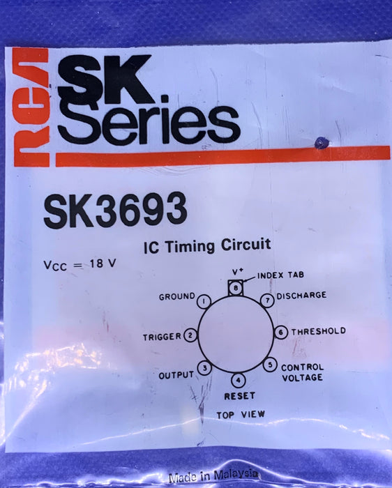 RCA SK3693 18V IC Timing Circuit
