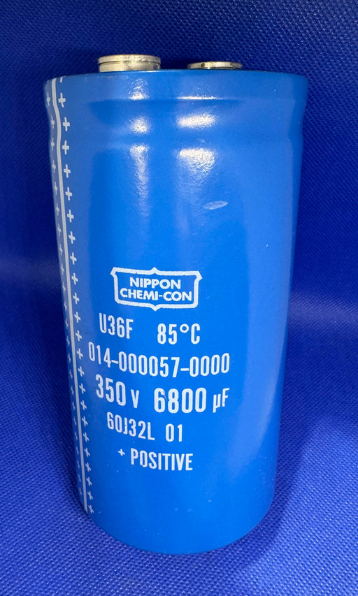 NIPPON CHEMI-CON U36F Aluminium Electrolytic Capacitors 350v 6800uf POSITIVE - EcoTech Solutions Inc.
