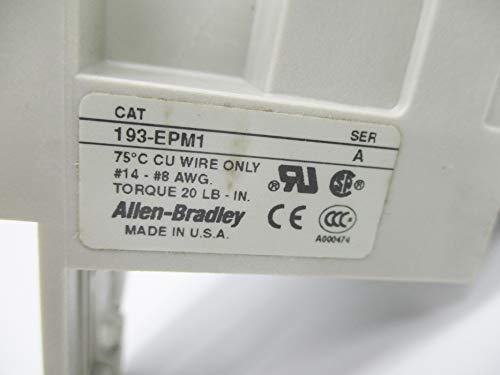 ALLEN BRADLEY 193-EPM1 OVERLOAD RELAY ADAPTOR DIN-RIL MOUNT