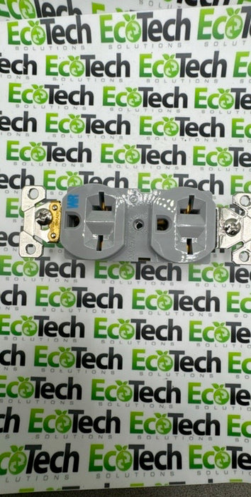 Eaton Wiring Devices WR5462GY Recp WR Dup 20A 250V 2P3W Str Compact GY