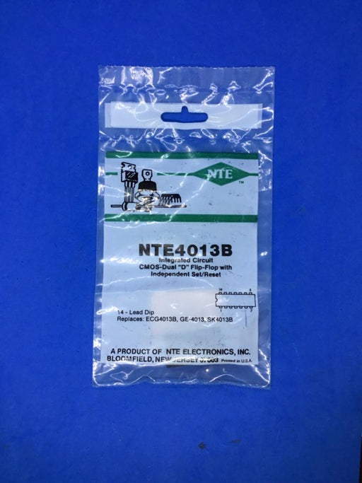 NTE Electronics NTE4013B IC CMOS-Dual D Flip Flop with Independent Set/Reset 14-Lead Dip(ECG4013B, GE4013, SK4013B) - EcoTech Solutions Inc.