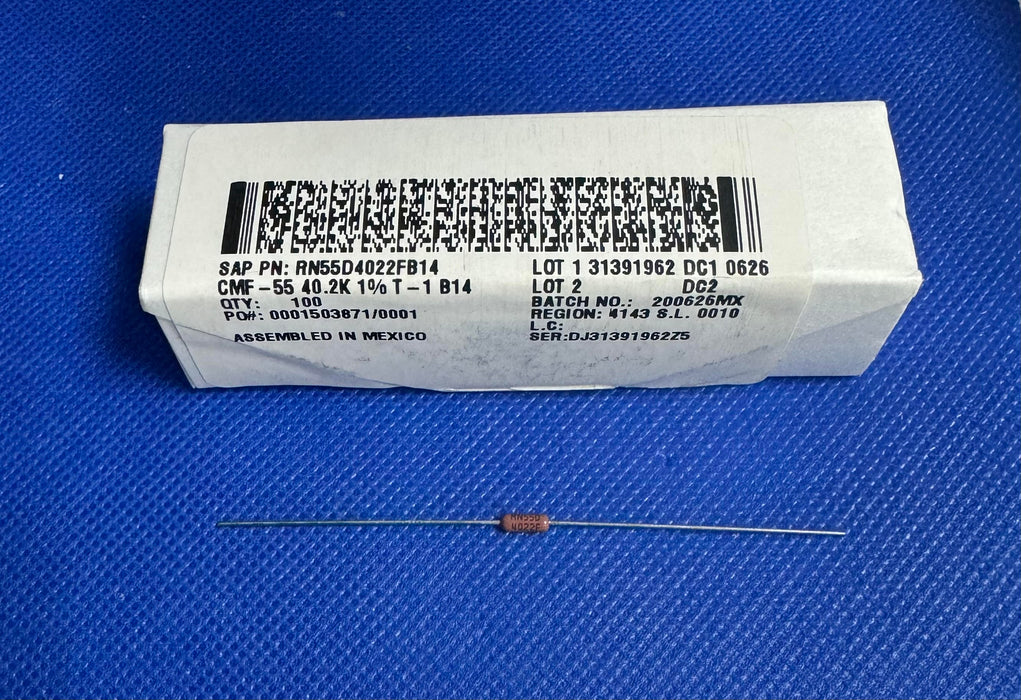 20pc Vishay RN55D4022FB14 CMF-55 40.2K 1% T-1 1 B14 Through Hole Resistor