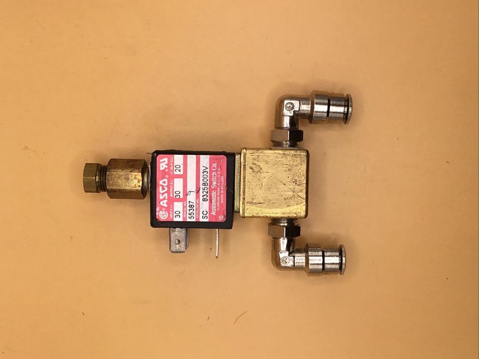 VÁLVULA SOLENOIDE ASCO SC8325B003V 240/60, 30 PSI AIRE/30 PSI AGUA/20 L-OI
