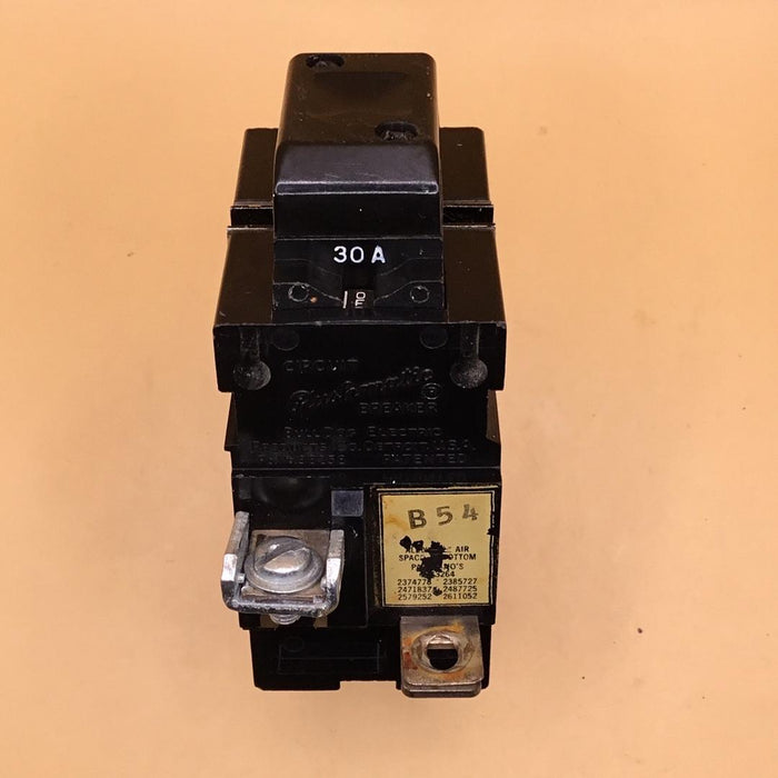 Interruptor Pushmatic Bulldog ITE P230 de 2 polos, 30 A, 120/240 V