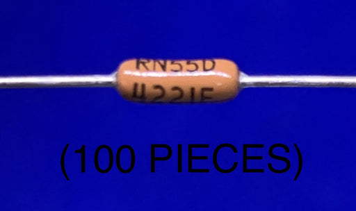 100pc Dale RN55D4221F Metal Film Resistor 4.22KOHMS 200WV 1+/-% - EcoTech Solutions Inc.