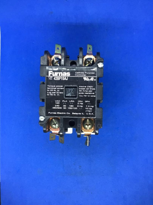 FURNAS ELECTRIC 42BF15AJ DEFINITE PURPOSE CONTROLLER 2 POLE